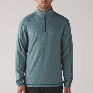 Lululemon Surge Warm 1/2 Zip Pullover Heathered Defender